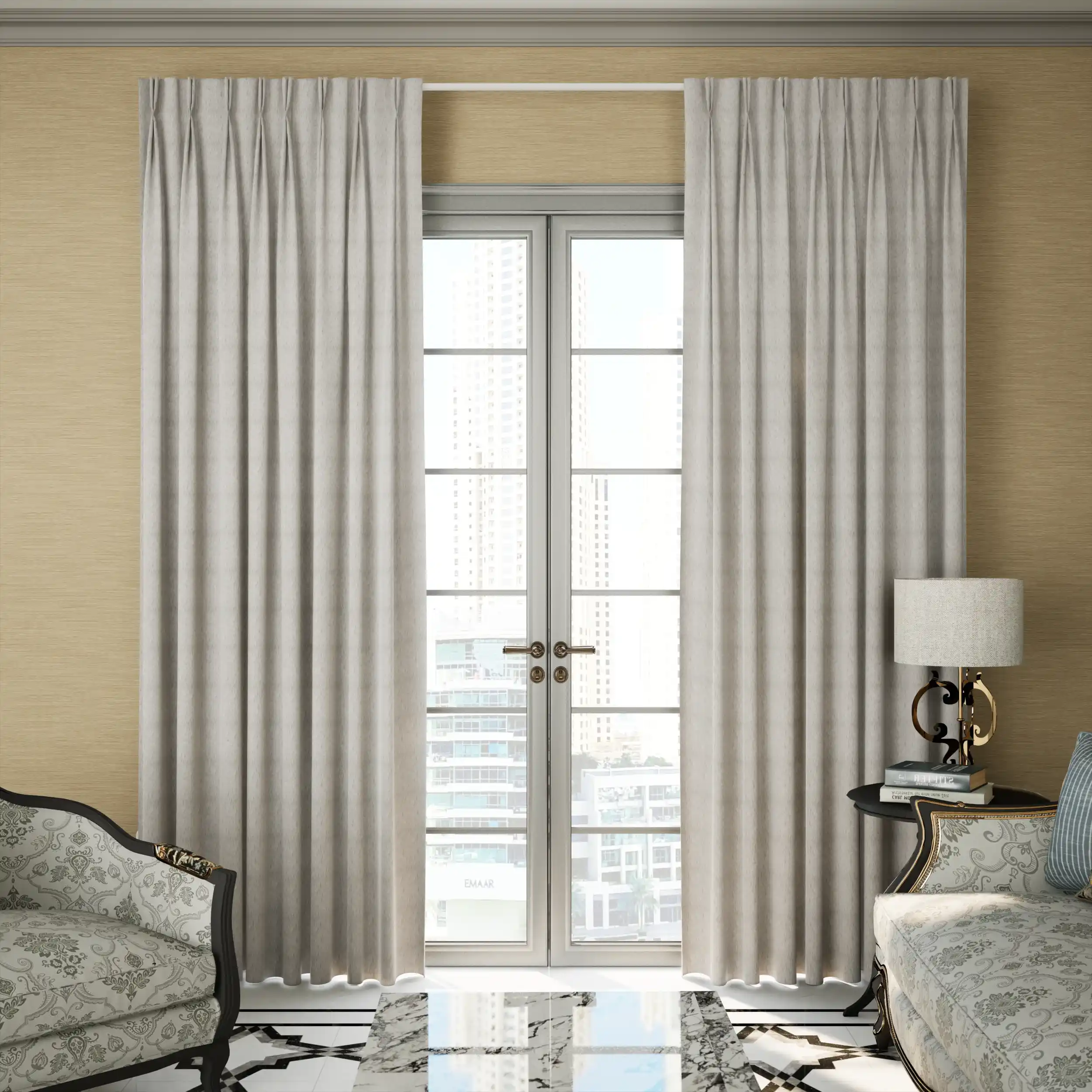 Blackout Pleat Curtain – Premium Brown Drapes by Divine Livings - Image 4