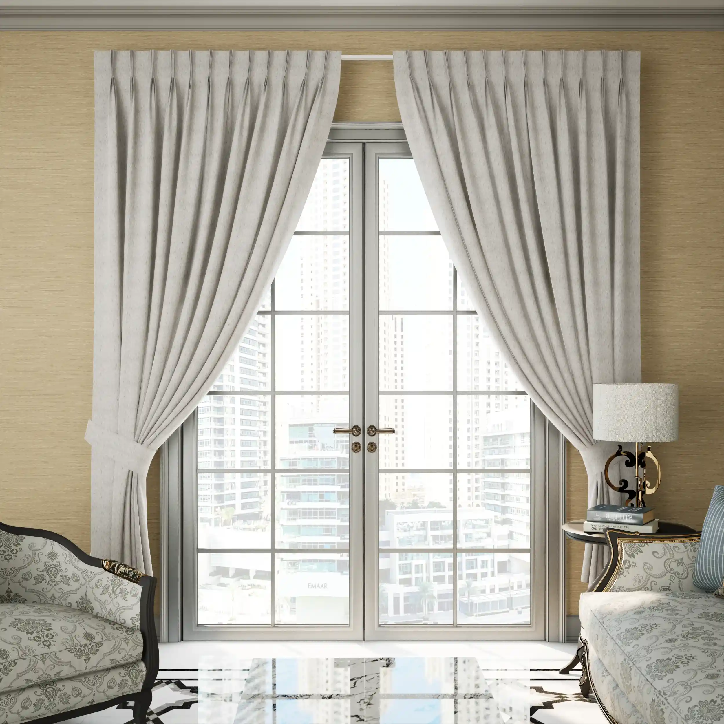 Blackout Pleat Curtain – Premium Brown Drapes by Divine Livings - Image 5