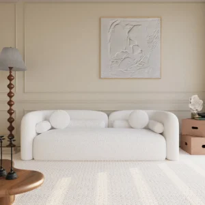Ava Modern Bouclé 2-Seater Sofa