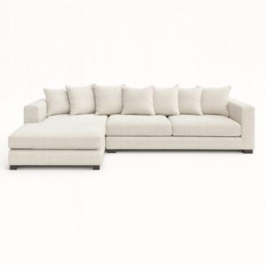 Beige L-Shape Sectional Sofa