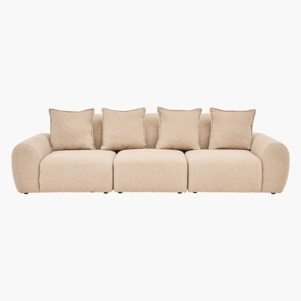 Mila 3-Seater Sofa – Modern Beige Modular Design by Divine Livings - Image 3