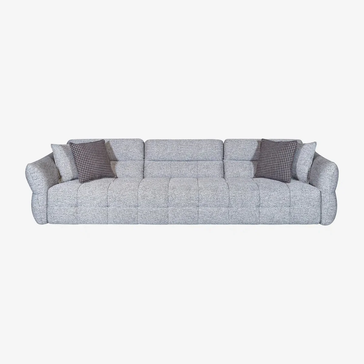 Arden 3-Seater Sofa – Contemporary Gray Fabric Design by Divine Livings - Image 4