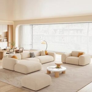 Beige Modular Sofa Set
