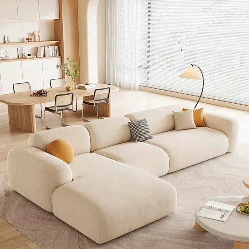 Beige Modular Sofa Set