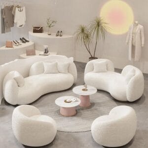 Curved Modern Sofa Set