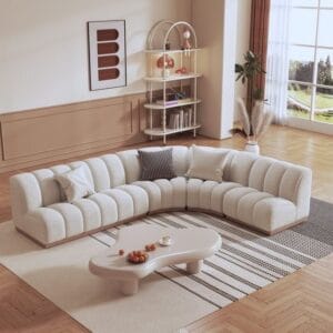 Curved Modular Sectional Sofa