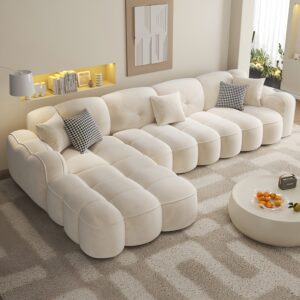 Modern L-Shape Modular Sofa – Luxury Tufted Corner Sectional with Chaise