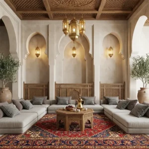 Premium U-Shape Arabic Majlis Sofa Set – Spacious Luxury Seating