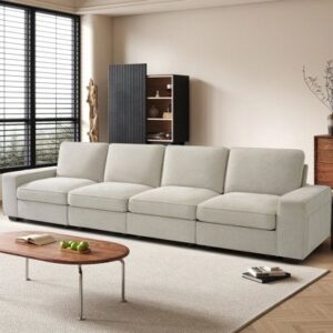 Haven Custom 4-Seater Sofa – Modern Upholstered Family Sofa | Divine Livings