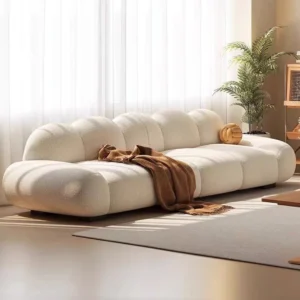 Cloud Curve 3-Seater Sofa – Modern Bouclé Luxury Sofa | Divine Livings