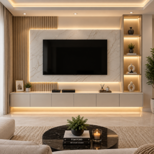 Marble TV Wall Unit